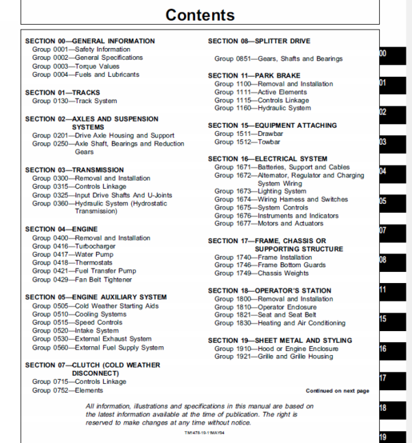 John Deere 655B, 755B Crawler Repair Technical Manual Workshop Guide