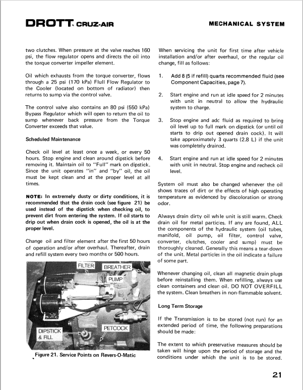 Drott 40 Cruz Air Excavator Series D Service Manual Workshop Guide