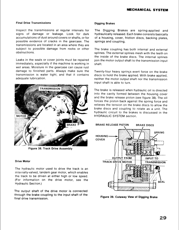 Drott 50 Crawler Excavator Series D Service Manual Workshop Guide