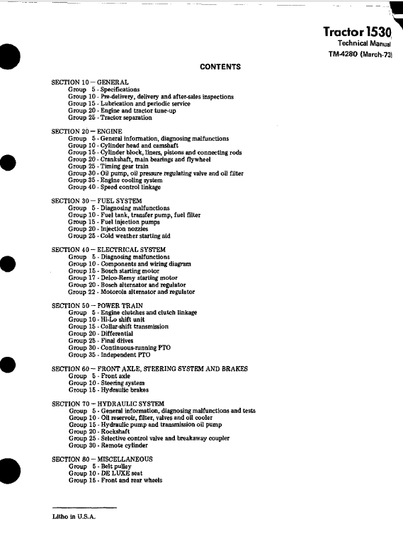 John Deere 1530 Tractor Repair Technical Manual Workshop Guide