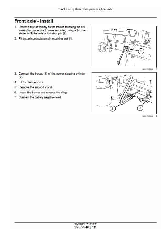 Case Farmall 80V, 90V, 100V, 110V Tractor Service Manual Workshop Guide