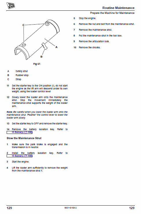 JCB 455ZX Wheeled Loader Shovel Service Manual Workshop Guide