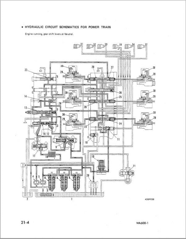 Komatsu WA600-1 Wheel Loader Service Manual Workshop Guide