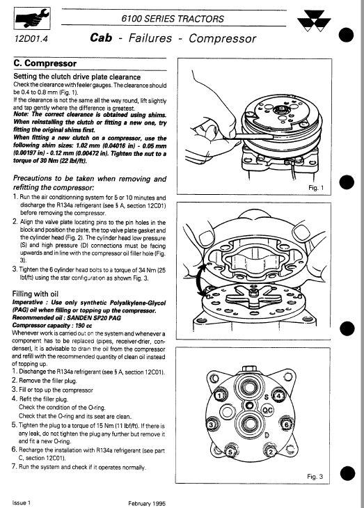 Massey Ferguson 6110, 6120, 6130, 6140, 6150 Tractor Service Manual Workshop Guide