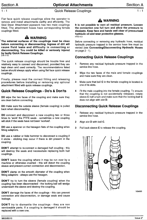JCB 185, 185HF, 1105, 1105HF Skidsteer Loader Robot Service Manual Workshop Guide