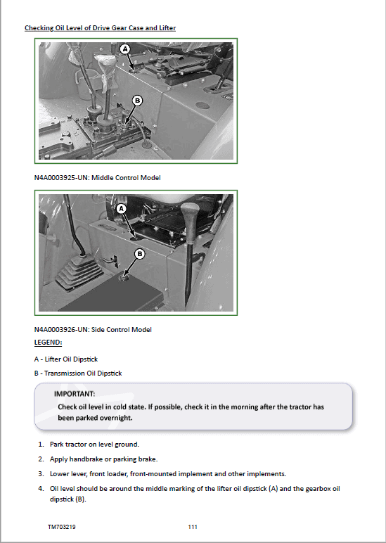 John Deere 3045B, 3050B Tractors Repair Technical Manual Workshop Guide
