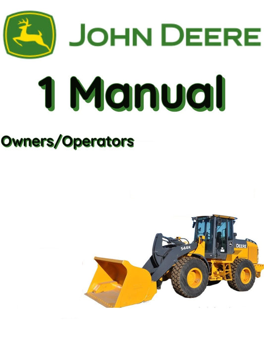 JOHN DEERE 544J LOADER OWNERS OPERATORS MANUAL