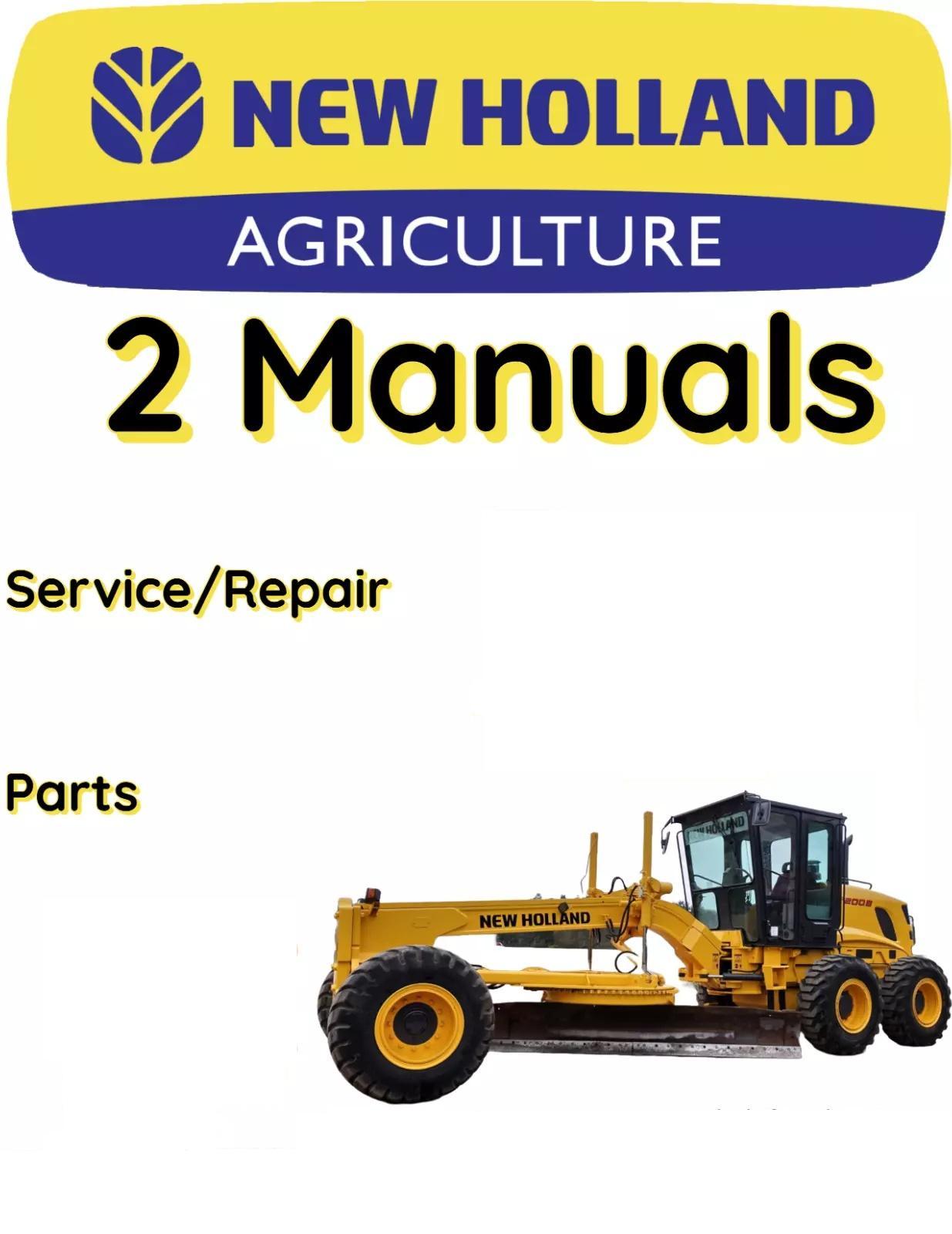 NEW HOLLAND F156.6 GRADER MANUAL SERVICE SHOP PARTS REPAIR