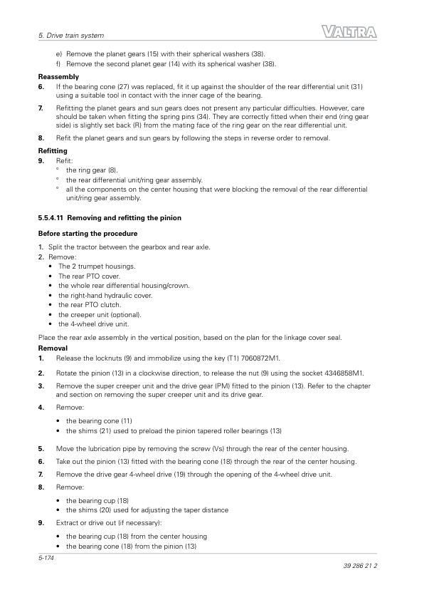 Valtra A84 H 1C7, A94 H 1C7 Tractors Service Repair Manual