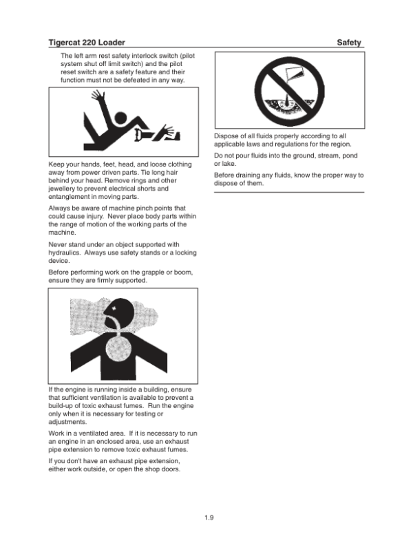 Tigercat 220 Loader Repair Service Manual (2200111 – 2200500)