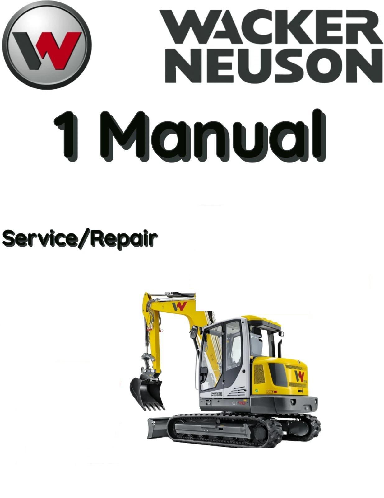 WACKER NEUSON 1503 TRACKED EXCAVATOR SERVICE REPAIR SHOP MANUAL