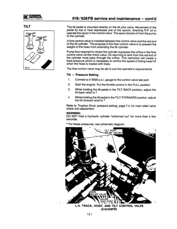 John Deere 618, 628 Tracked Feller Bunchers Operator’s Manuals (214-1627-1) Workshop Guide