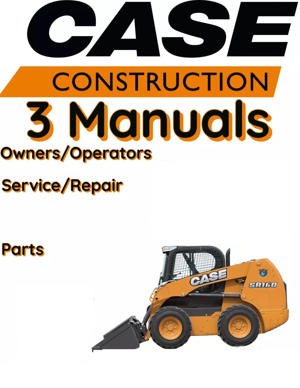 CASE 1840 SKID STEER MANUAL OPERATORS SERVICE PARTS REPAIR OWNERS