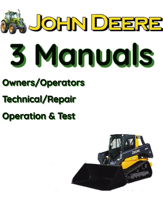 JOHN DEERE 328E SKID STEER LOADER OWNERS SERVICE TEST REPAIR MANUAL   FILE