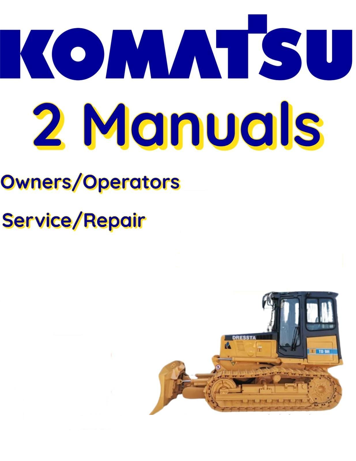 KOMATSU TD-8H CRAWLER TRACTOR OWNERS SERVICE REPAIR OPERATORS MANUAL