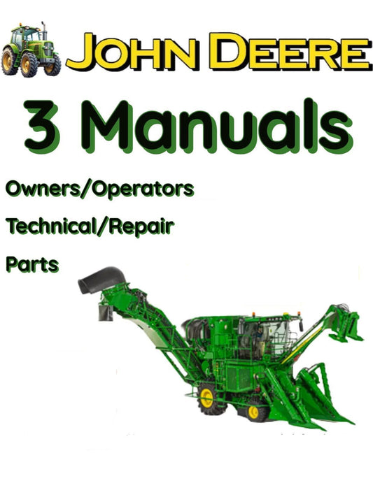 JOHN DEERE 3520 SUGAR CANE HARVESTER OWNERS REPAIR PARTS MANUAL  S