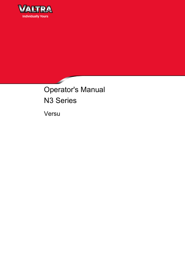 Valtra N123V, N143V, N163V Tractors Repair Manual