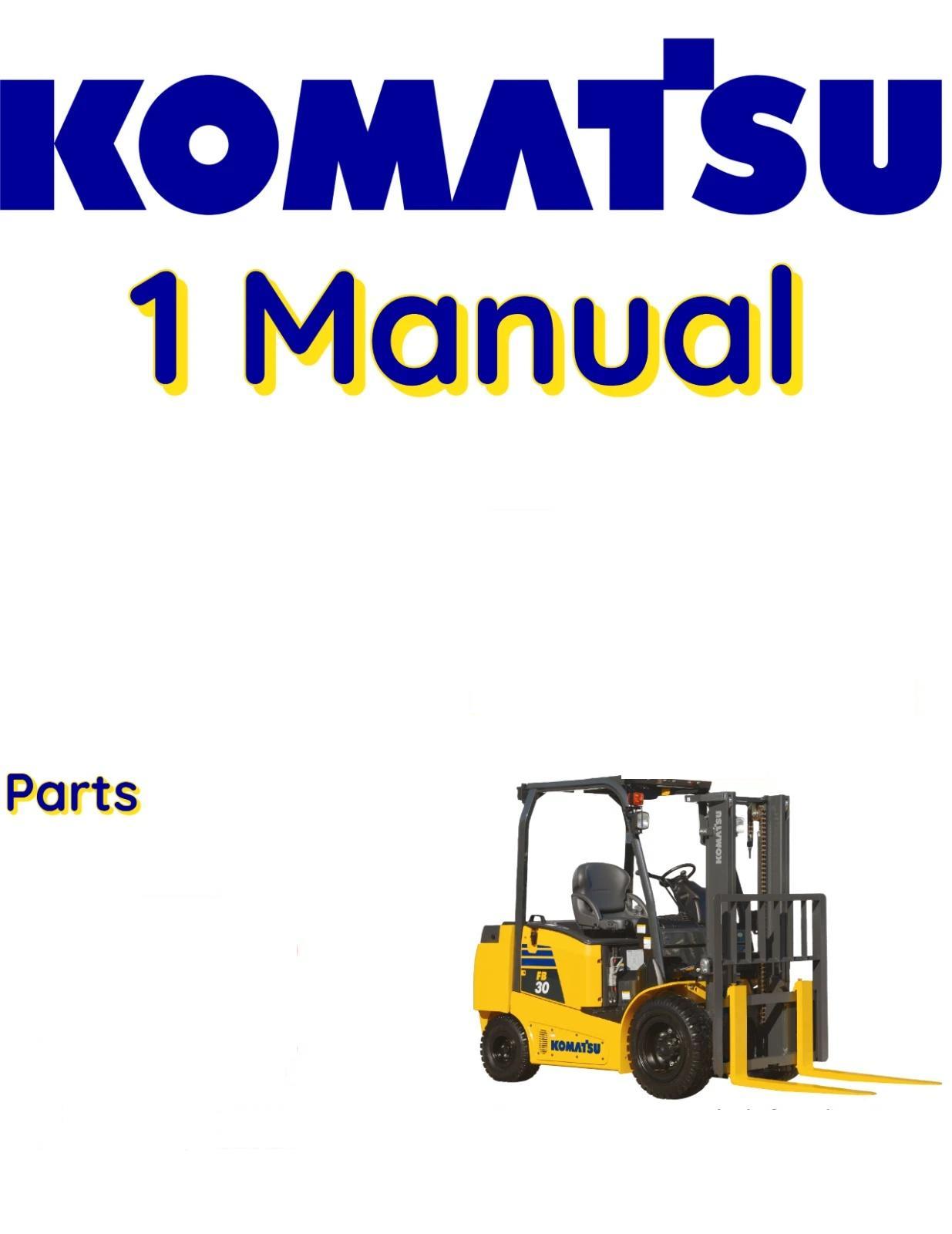 KOMATSU FG30SH-12 FORKLIFT PARTS MANUAL