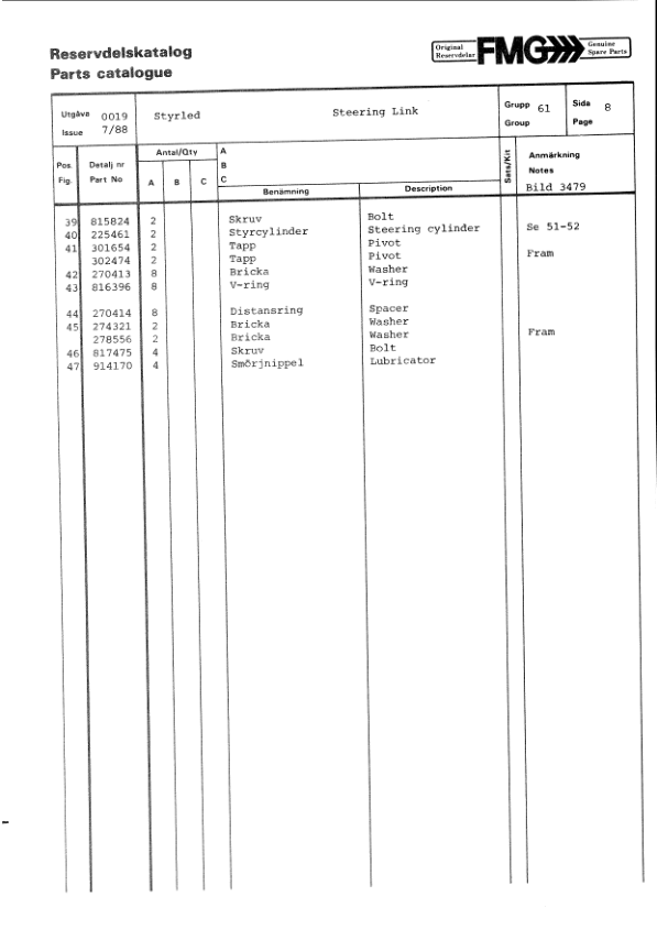 John Deere 250 FMG OSA Forwarders Parts Catalog Manual Workshop Guide