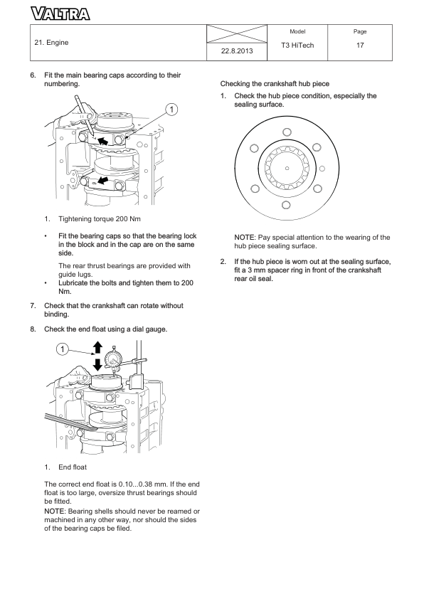 Valtra T133H, T153H, T173H, T193H Tractors Repair Manual