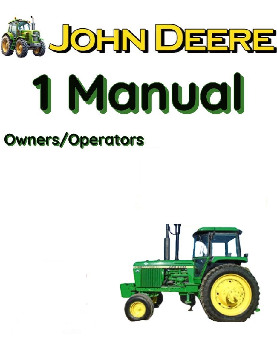 JOHN DEERE 7405 TRACTOR OWNER OPERATORS MANUAL   FILE