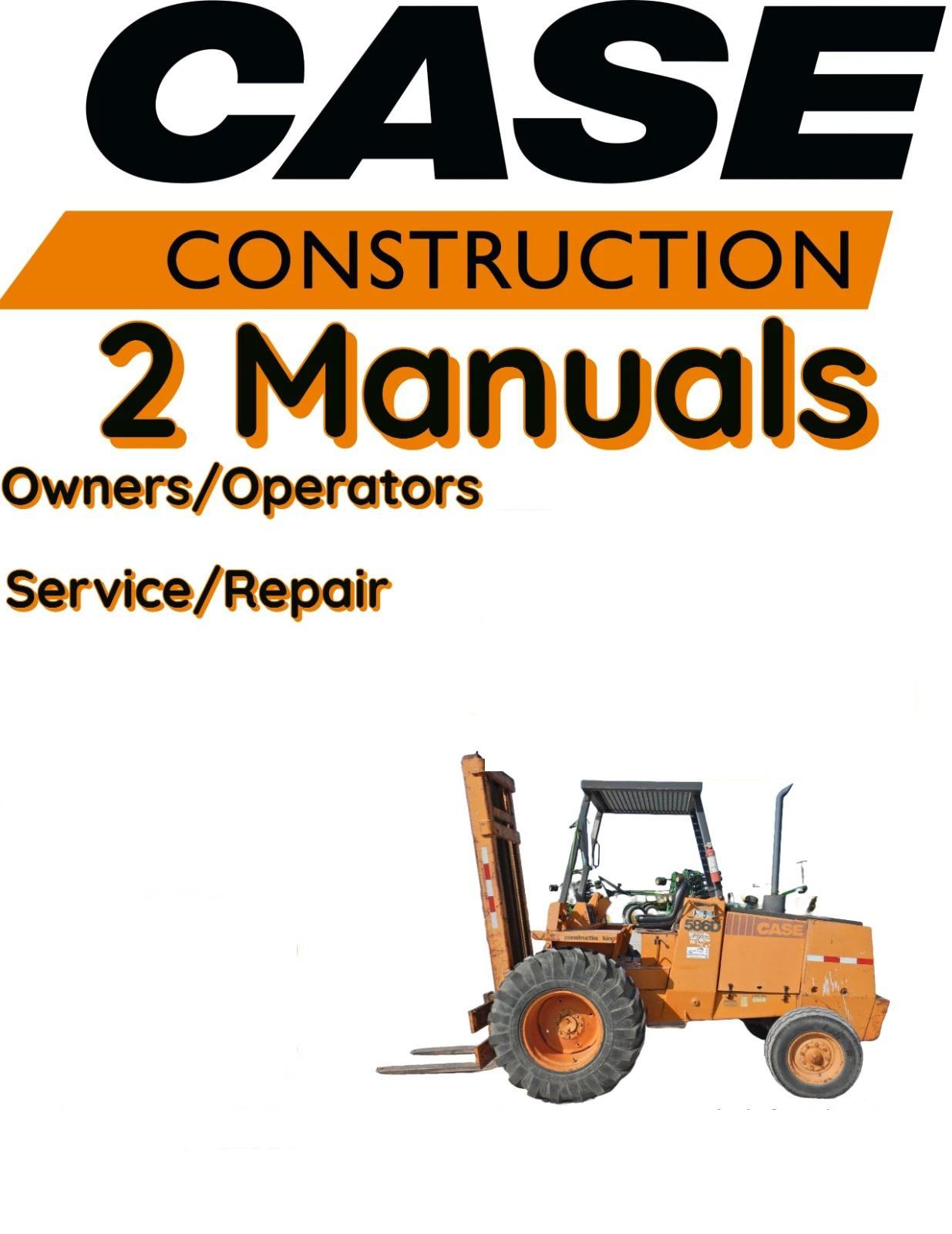 CASE 586G SERIES 3 FORKLIFT MANUAL OPERATORS OWNERS SERVICE REPAIR SHOP