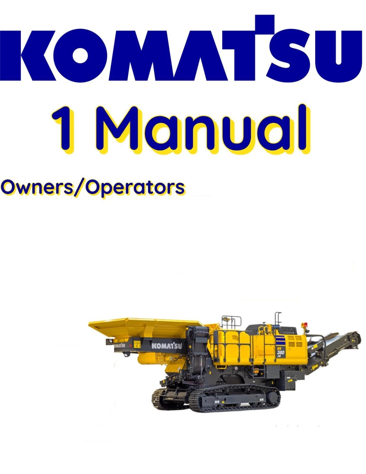 KOMATSU BR550JG-1-GALEO MOBILE CRUSHER OPERATORS OWNERS MANUAL