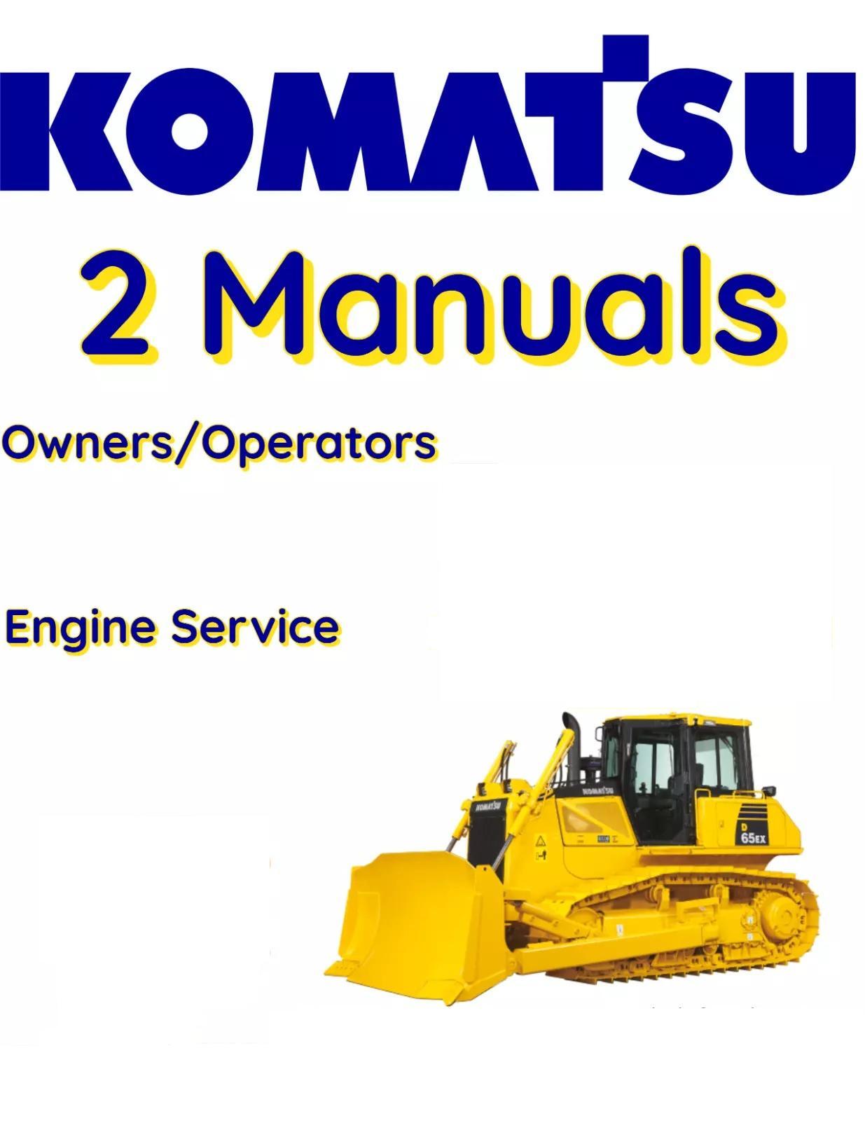 KOMATSU D20PL-5 BULLDOZER OWNERS ENGINE SERVICE REPAIR MANUAL
