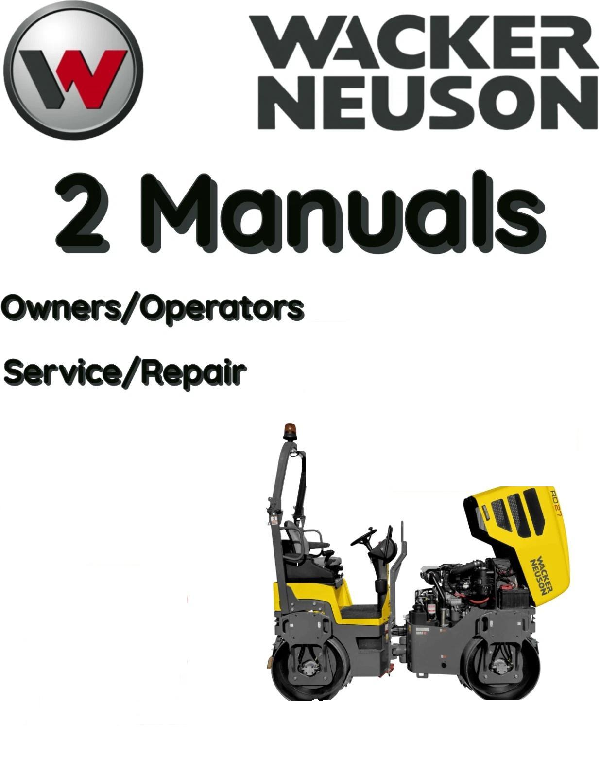 WACKER NEUSON RTX82-SC2 TRENCH ROLLER OPERATORS SERVICE REPAIR MANUAL