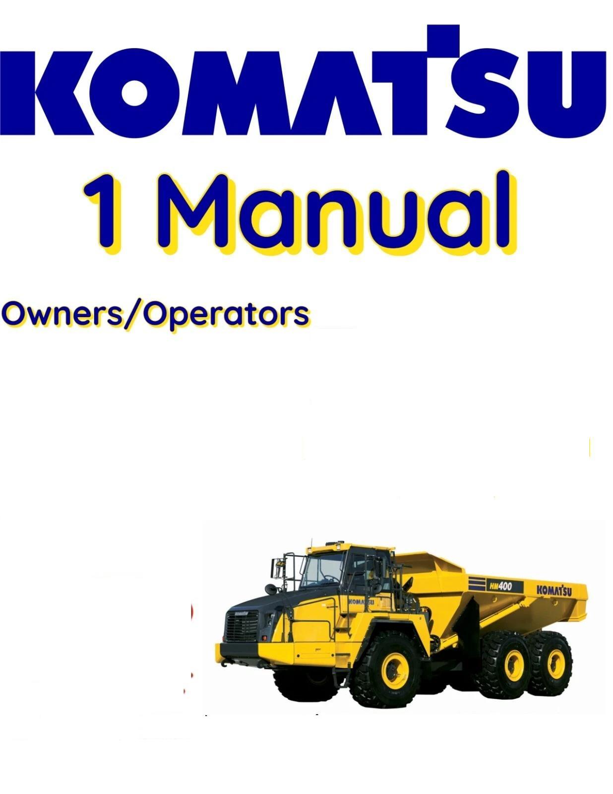 KOMATSU HM300-2-GALEO ARTICULATED DUMP TRUCK OPERATORS OWNERS MANUAL
