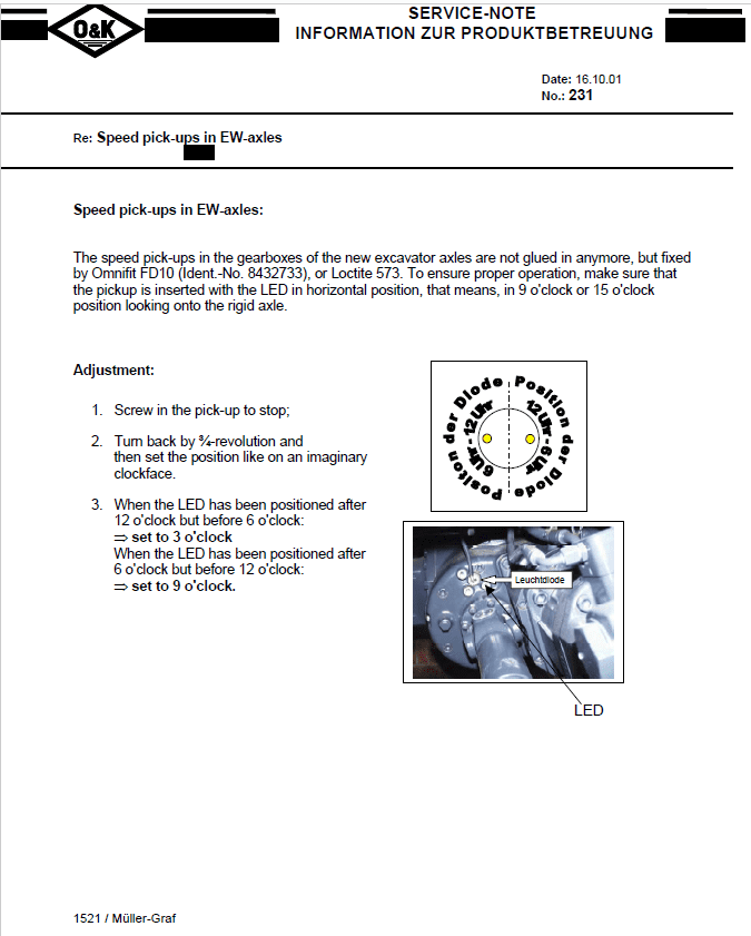 O&K Wheel and Crawler Excavators Training Manual Workshop Guide