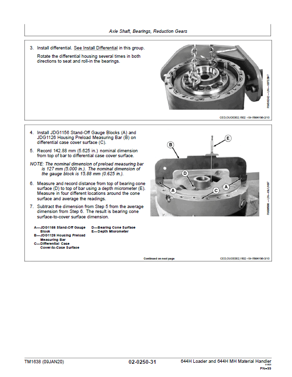 John Deere 644H loader 644H Material Handler Repair Technical Manual Workshop Guide