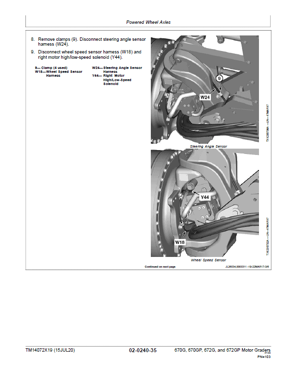 John Deere 670G, 670GP, 672G, 672GP Grader Technical Manual (S.N F680878 – F680877 ) Workshop Guide