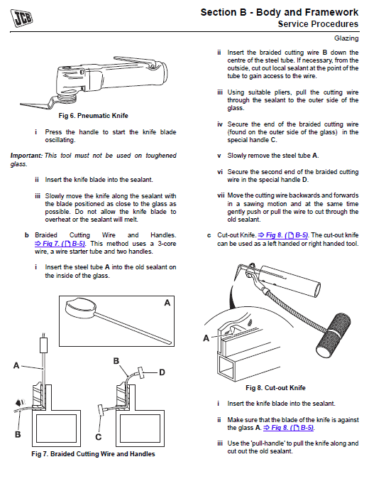 JCB 1CX Backhoe Loader Service Manual Workshop Guide