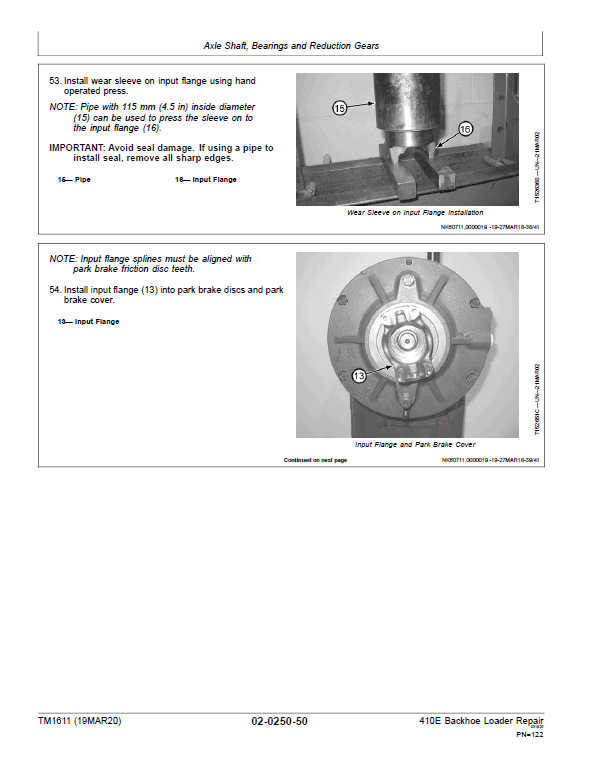 John Deere 410E Backhoe Loader Repair Technical Manual Workshop Guide