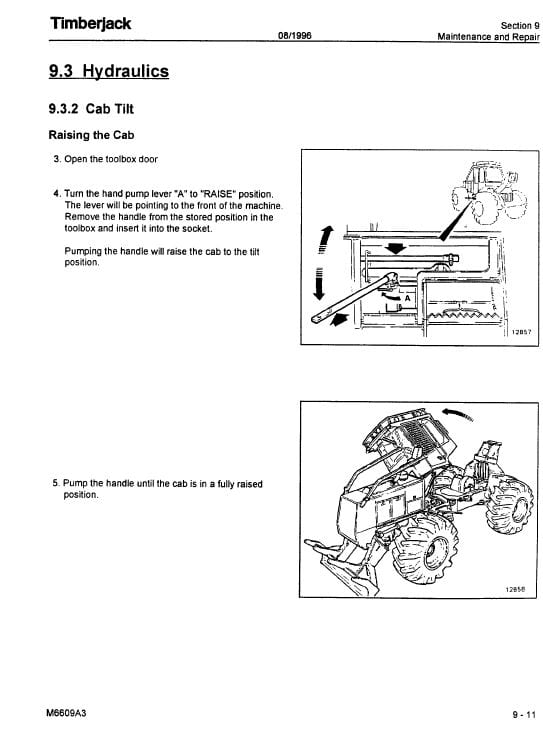 Timberjack 560, 660 Skidder Service Repair Manual Workshop Guide