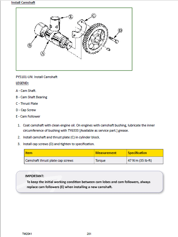 John Deere 5103, 5103S, 5103E, 5203 Tractors Repair Technical Manual Workshop Guide
