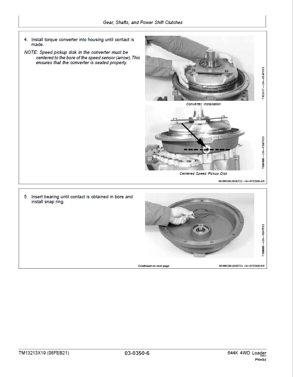 John Deere 644K 4WD Loader Technical Manual (S.N. after C000001 & D000001 – ) Workshop Guide