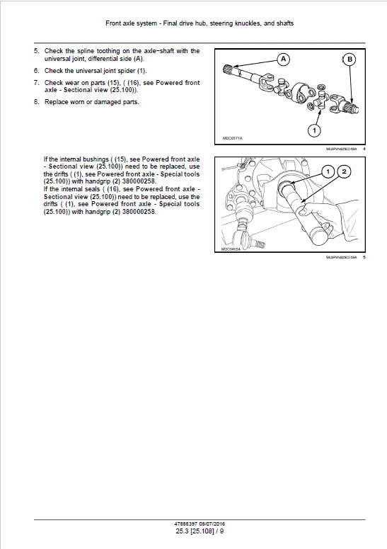 Case  Farmall 75N, 85N, 95N, 105N, 105V Tractor Service Manual Workshop Guide