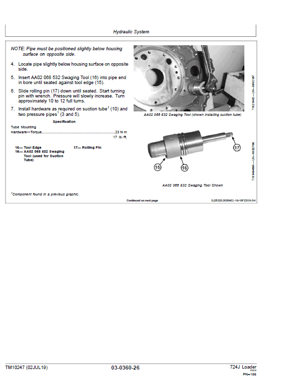 John Deere 724J Loader Repair Technical Manual (S.N. after 611219 -) Workshop Guide