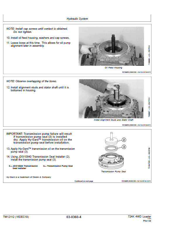 John Deere 724K 4WD Engine S2 & T3 Loader Technical Manual (S.N. 641523 – 658296) Workshop Guide