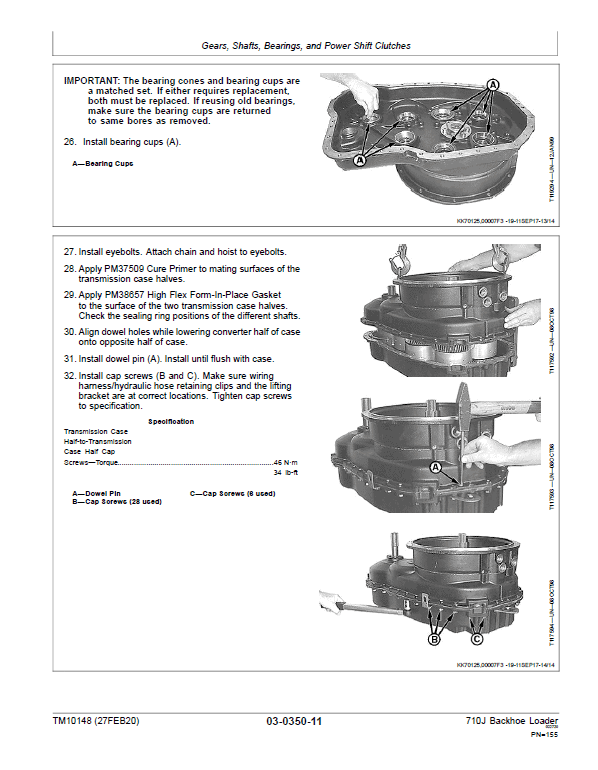 John Deere 710J Backhoe Loader Technical Manual (S.N before – 159769 & 161144 – 172184 ) Workshop Guide