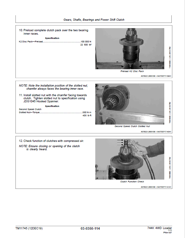 John Deere 744K 4WD Engine T3, S2 Technical Manual (S.N 632968 – 664100) Workshop Guide