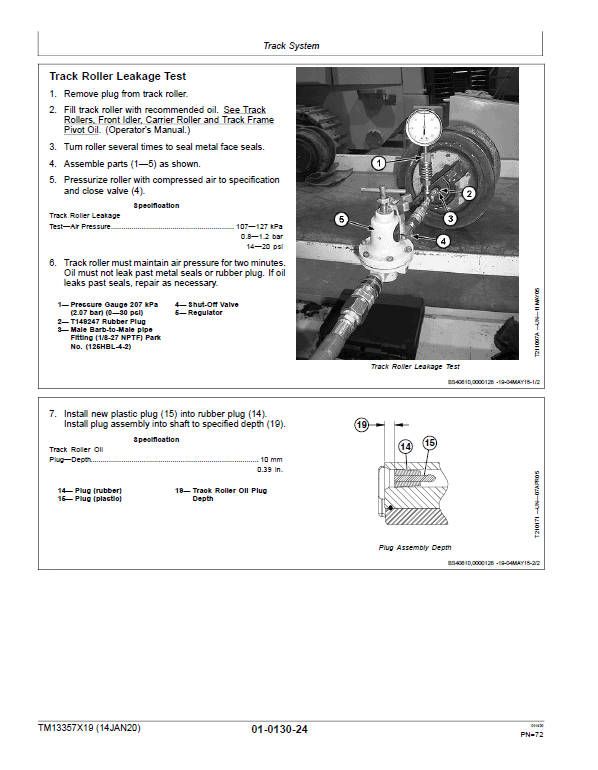 John Deere 550K, 650K Crawler Dozer Technical Manual (SN. from F275977-F303907) Workshop Guide