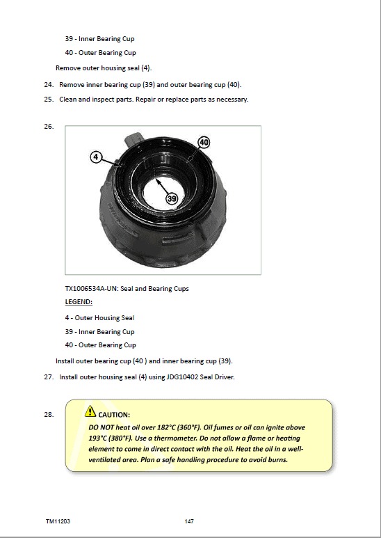 John Deere 444JR Forklift Technical Manual (S.N. after 620388 -) Workshop Guide