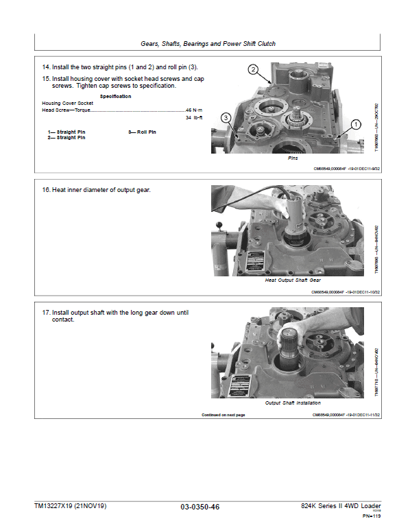 John Deere 824K 4WD Series II Loader Technical Manual (S.N after C664100 & D664100 -) Workshop Guide