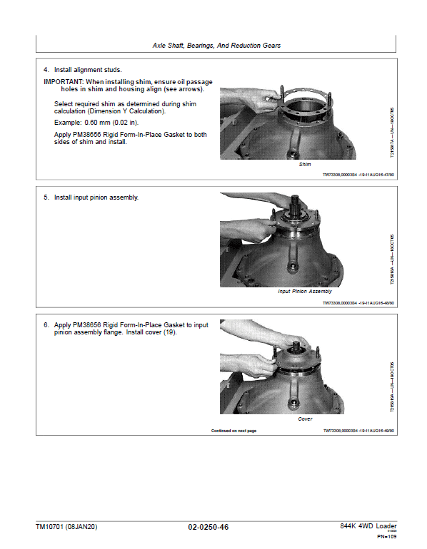 John Deere 844K 4WD Loader Technical Manual (S.N before – 642007) Workshop Guide