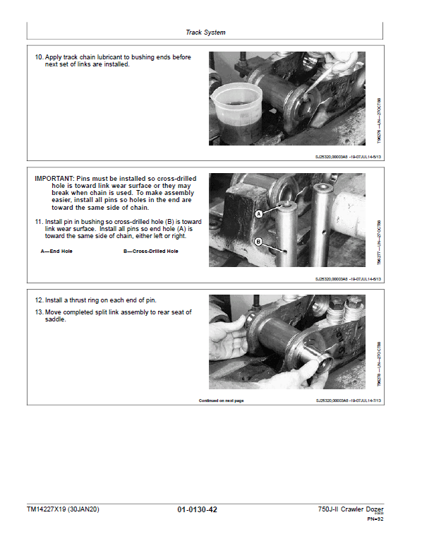 John Deere 750J-II Crawler Dozer Technical Manual (SN. from D306890-D330911) Workshop Guide