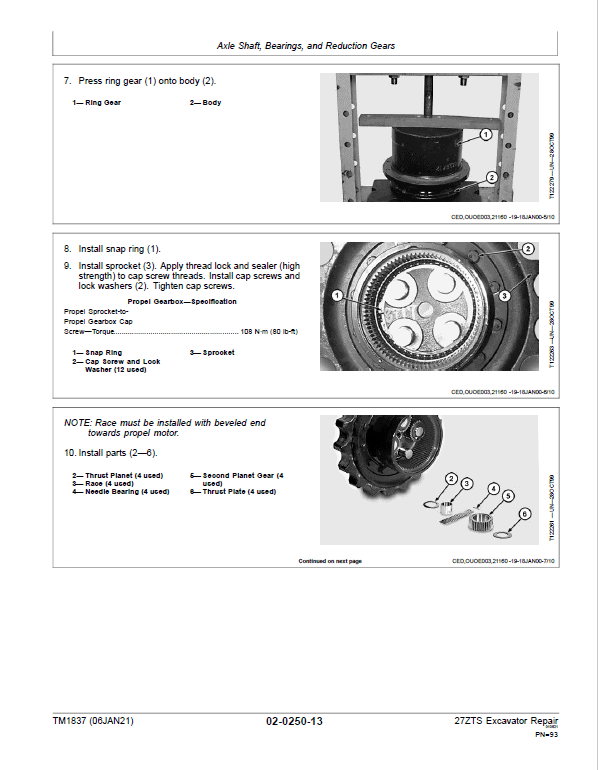 John Deere 27ZTS Excavator Repair Technical Manual Workshop Guide
