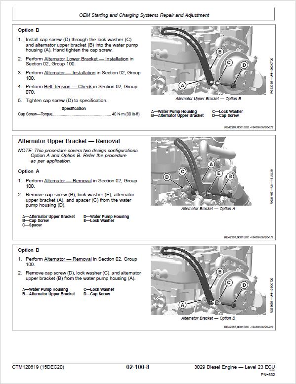John Deere 3029 Diesel Engine Level 23 ECU Component Technical Manual (CTM120619) Workshop Guide